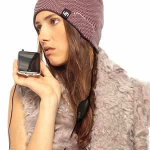 hi-Fun women's winter music beanie hat, violet